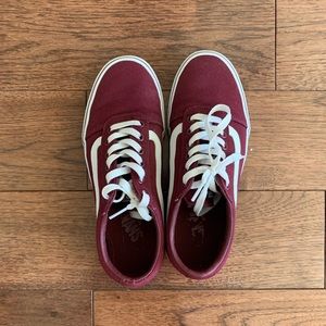 maroon vans *brand new